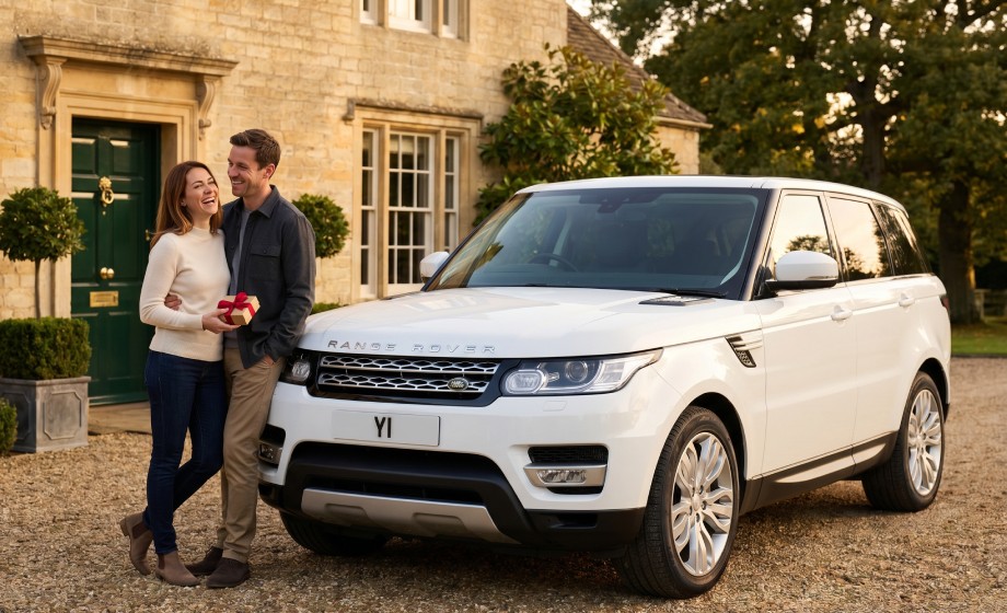 Personalised number plate as a gift