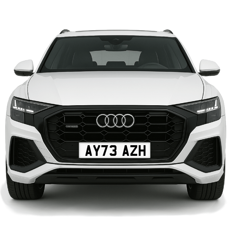 AY73 AZH Private Plate on a super new vehicle. Looks great!