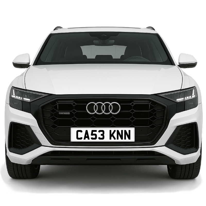 CA53 KNN Private Plate on a super new vehicle. Looks great!