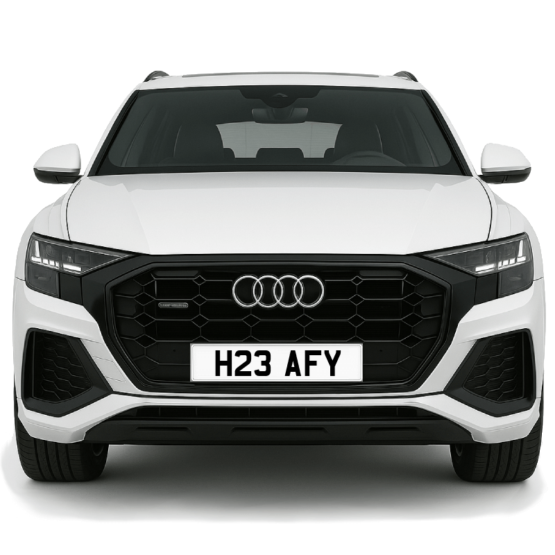 H23 AFY Private Plate on a super new vehicle. Looks great!