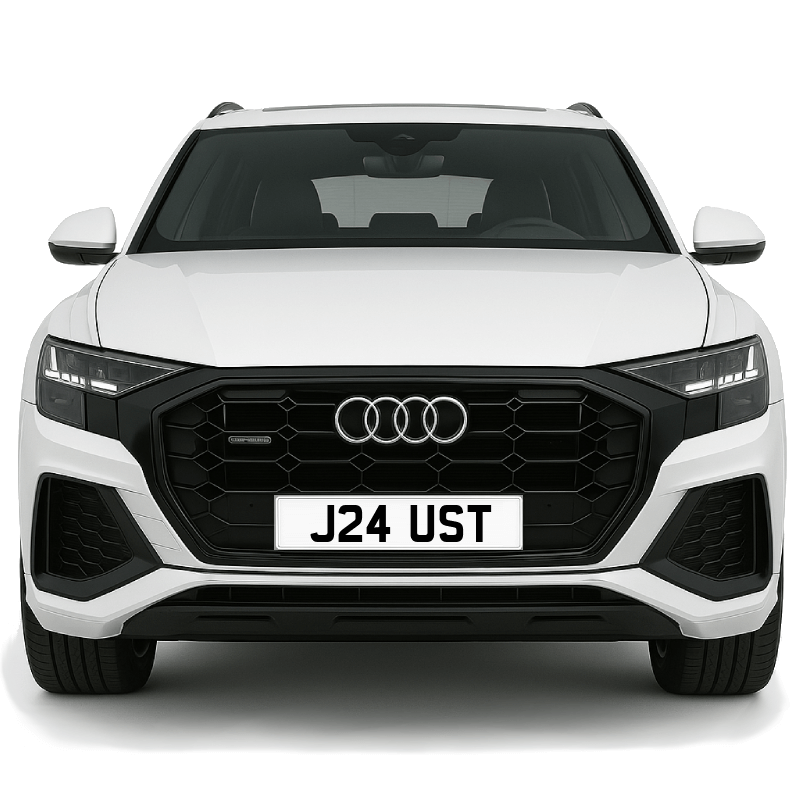 J24 UST Private Plate on a super new vehicle. Looks great!