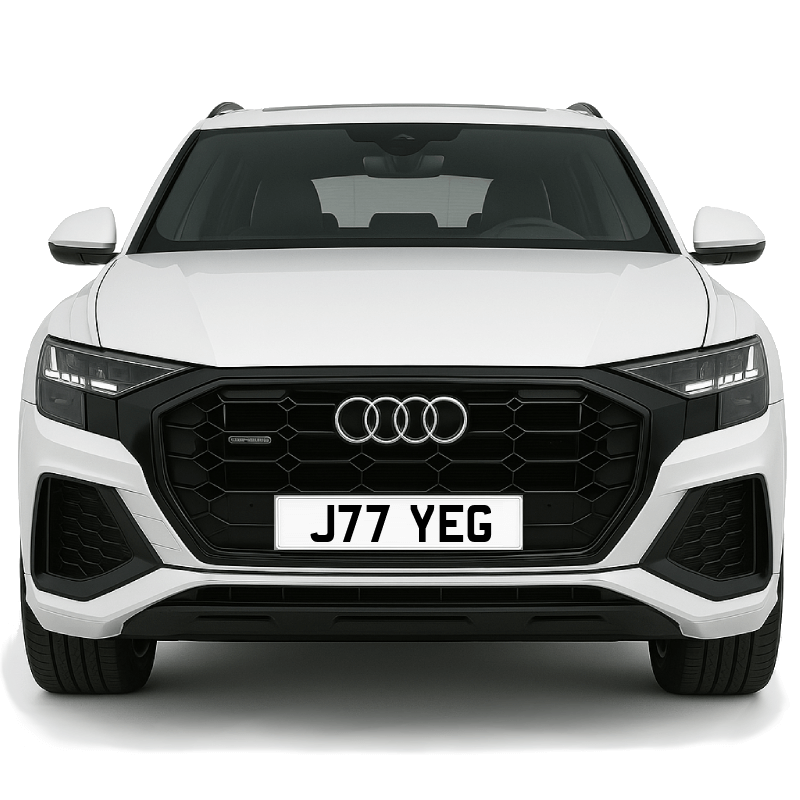 J77 YEG Private Plate on a super new vehicle. Looks great!