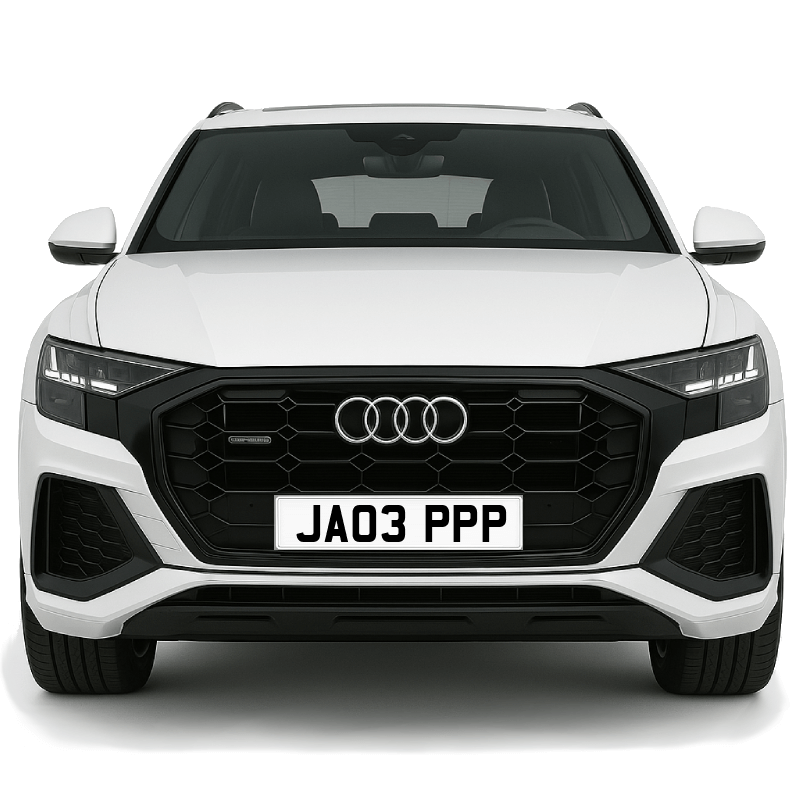 JA03 PPP Private Plate on a super new vehicle. Looks great!