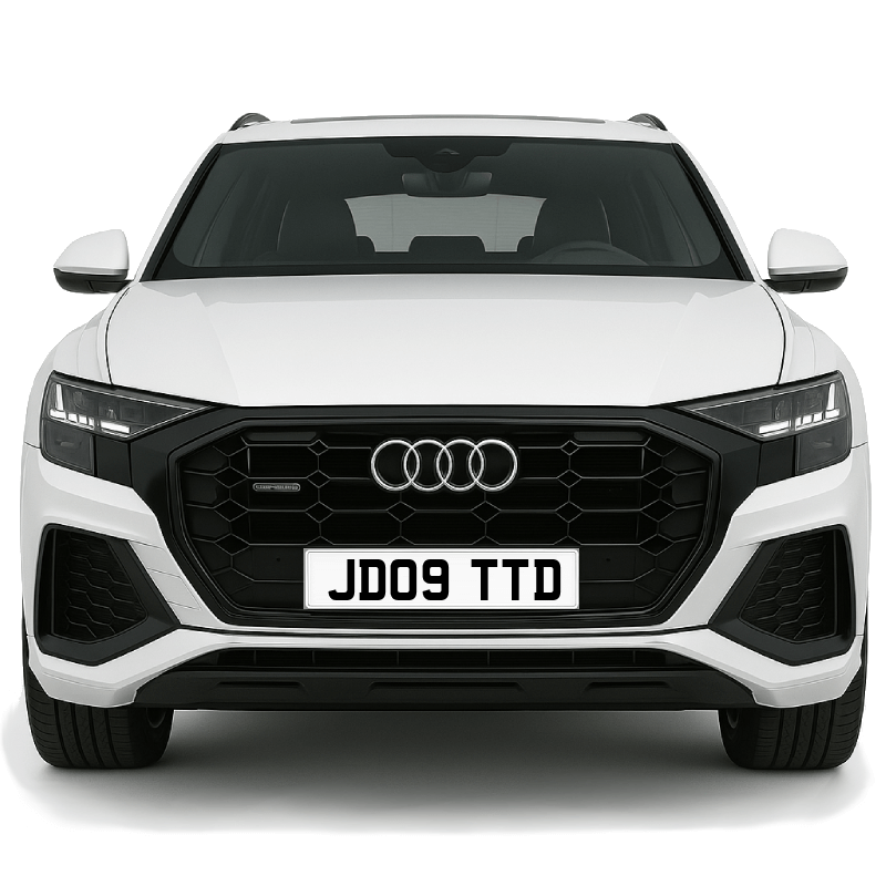 JD09 TTD Private Plate on a super new vehicle. Looks great!