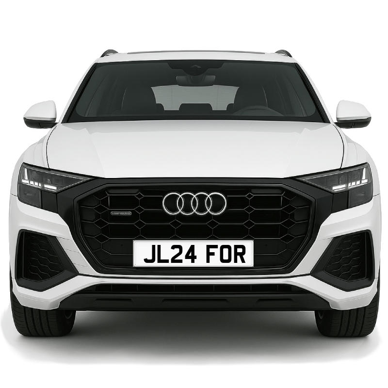 JL24 FOR Private Plate on a super new vehicle. Looks great!