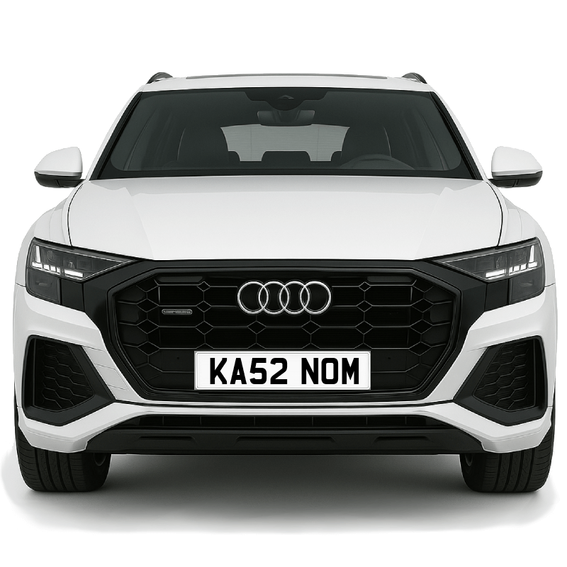 KA52 NOM Private Plate on a super new vehicle. Looks great!