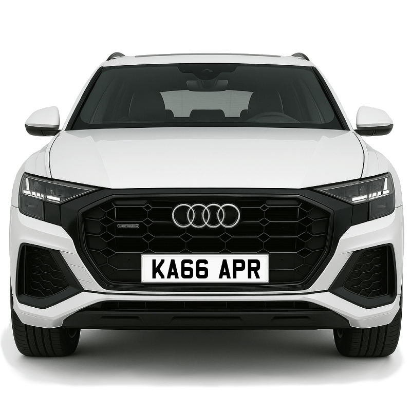 KA66 APR Private Plate on a super new vehicle. Looks great!
