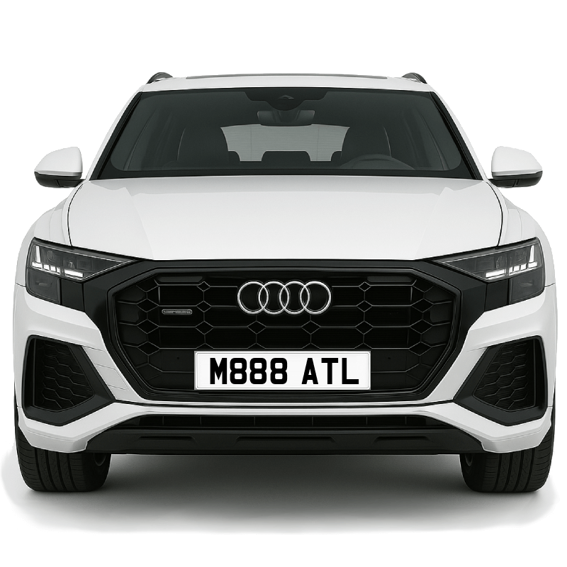 M888 ATL Private Plate on a super new vehicle. Looks great!