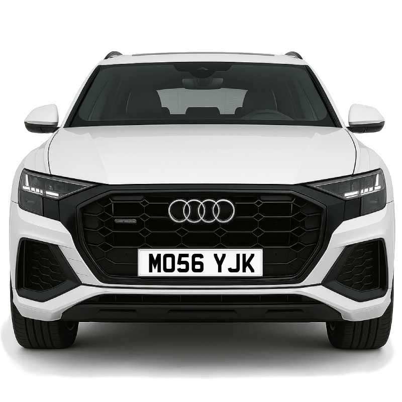 MO56 YJK Private Plate on a super new vehicle. Looks great!