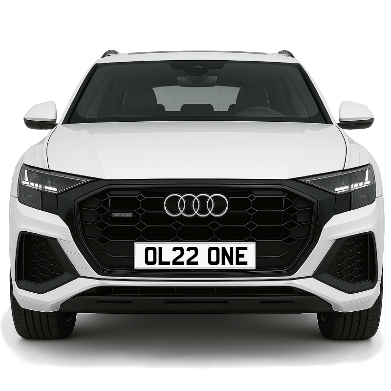 OL22 ONE Private Plate on a super new vehicle. Looks great!