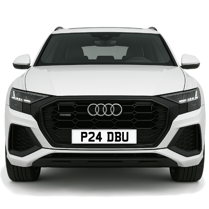 P24 DBU Private Plate on a super new vehicle. Looks great!
