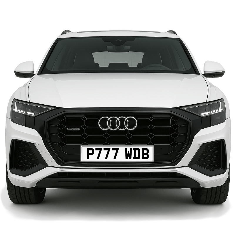 P777 WDB Private Plate on a super new vehicle. Looks great!