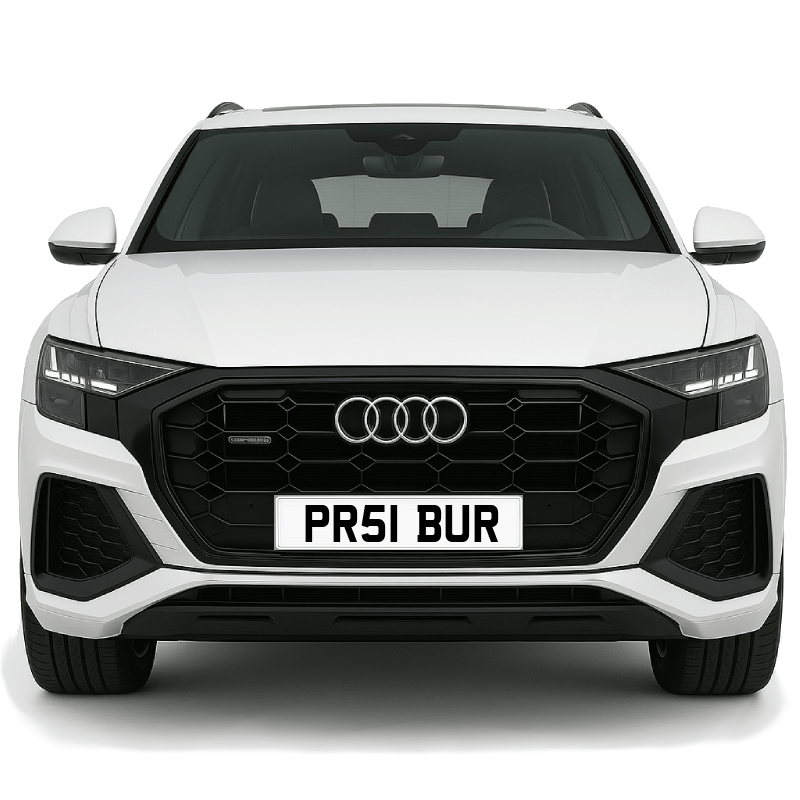 PR51 BUR Private Plate on a super new vehicle. Looks great!