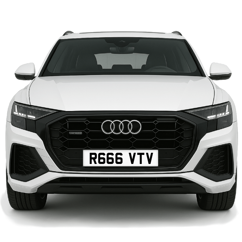 R666 VTV Private Plate on a super new vehicle. Looks great!
