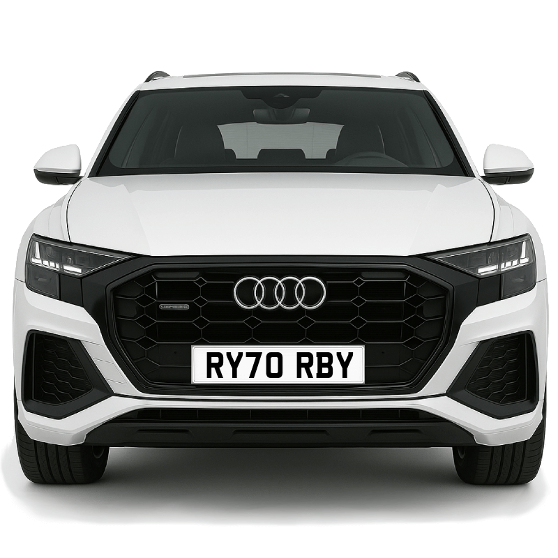 RY70 RBY Private Plate on a super new vehicle. Looks great!