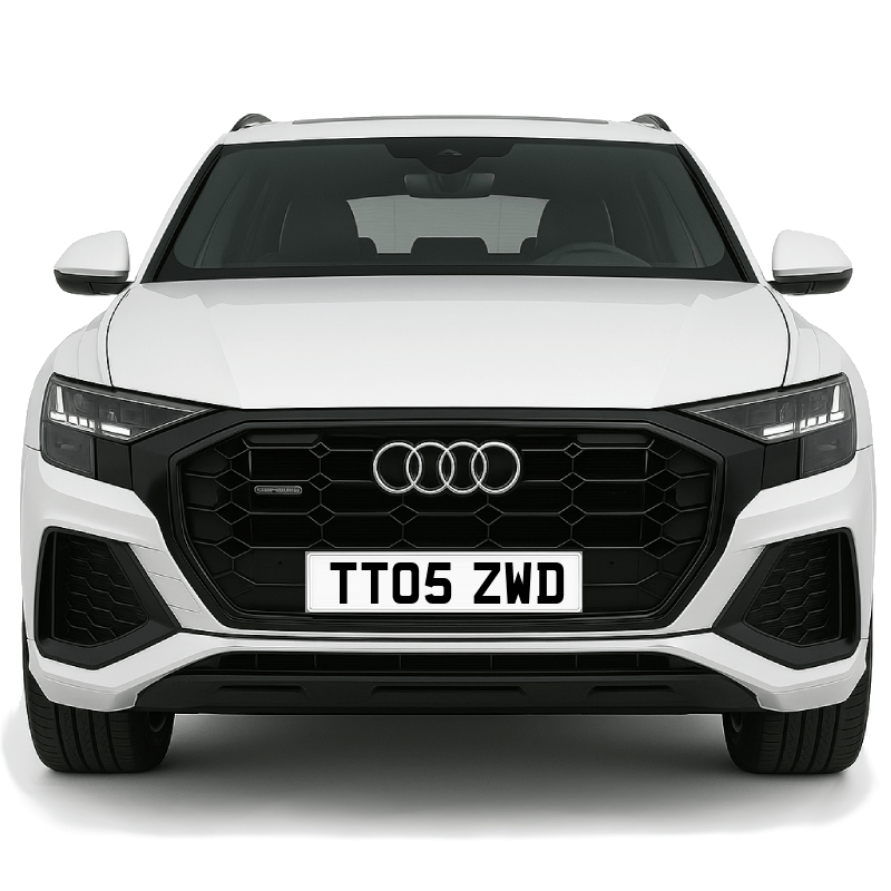 TT05 ZWD Private Plate on a super new vehicle. Looks great!