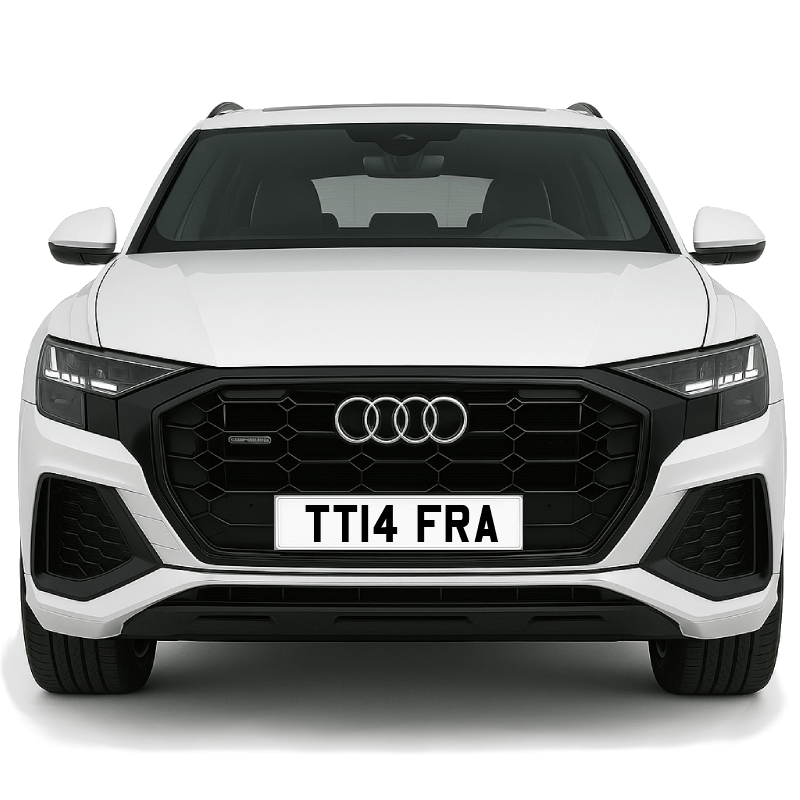 TT14 FRA Private Plate on a super new vehicle. Looks great!