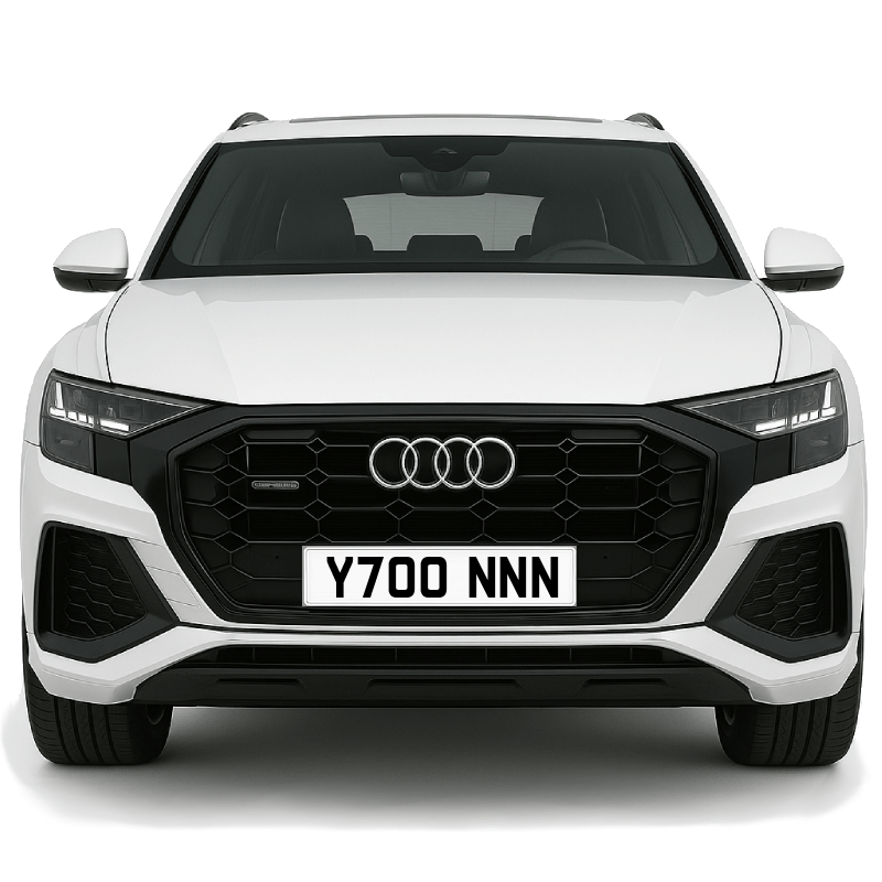 Y700 NNN Private Plate on a super new vehicle. Looks great!